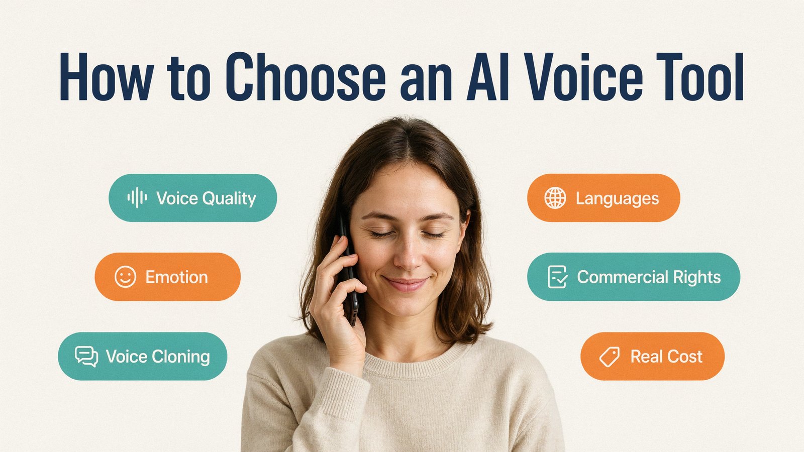 How to choose an AI text to speech tool, by voice quality, cloning, languages, commercial rights and price